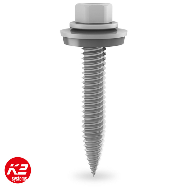 K2 Gewindeform. Schraube 6x38 mm mit Dichtscheibe