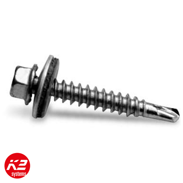 K2 Gewindeform. Schraube 6x40 mm mit Dichtscheibe