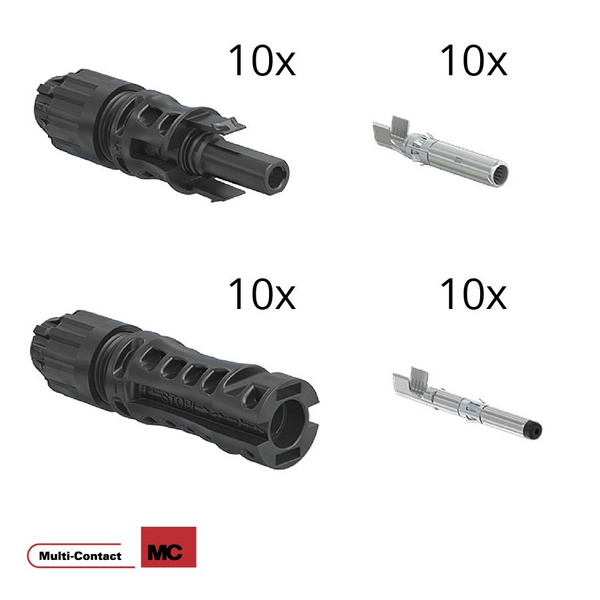 Multi Contact MC4-EVO2 6mm² Buchsen + Stecker SET
