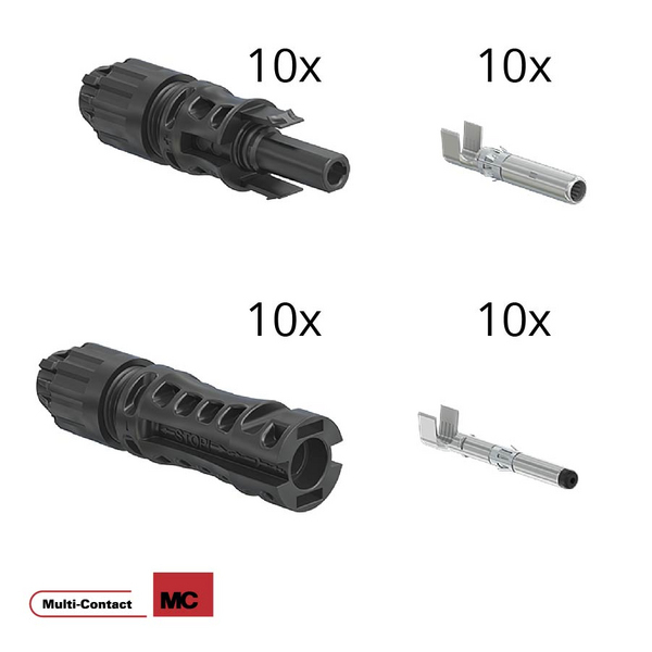 Multi Contact MC4-EVO2 10mm² Buchsen + Stecker SET