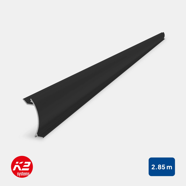 K2 InsertionRail 2.0 Cover 40; 2.85 m Black