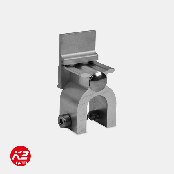 K2 Single Round SeamClamp CF:x (Rundfalzklemme für SingleRail auf Kalzip, Bemo, Aluform, RIB-ROOF Evolution)